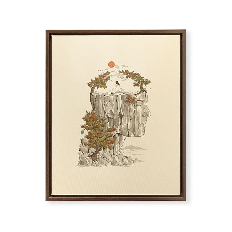 A Beautiful Mind Framed Canvas Print