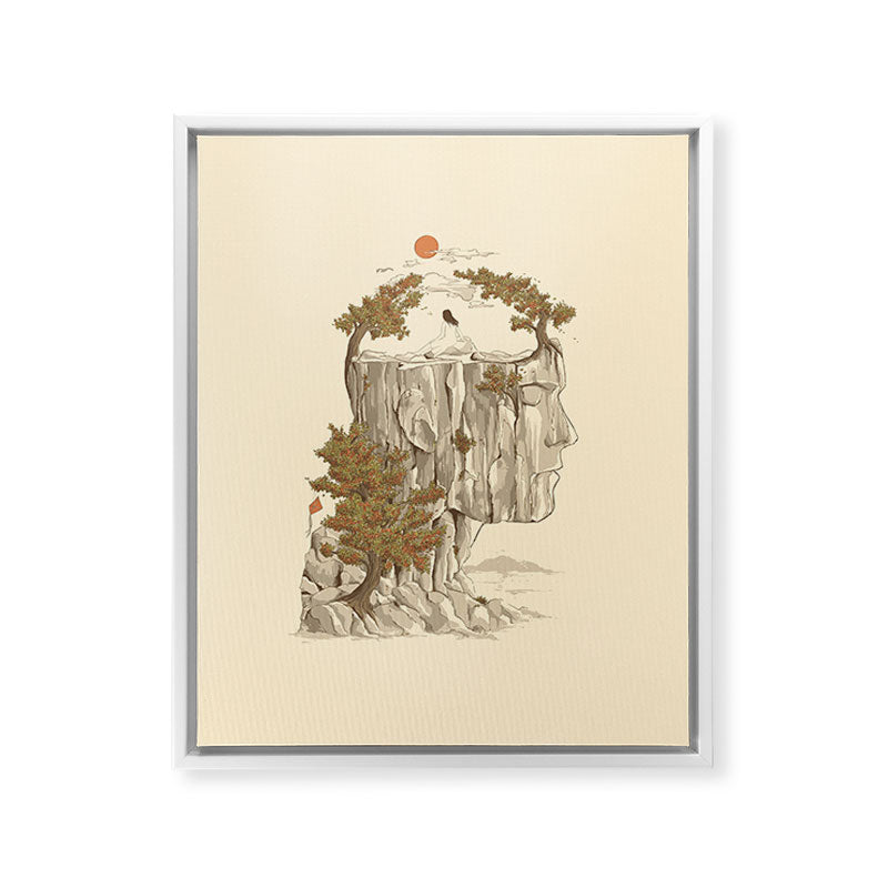 A Beautiful Mind Framed Canvas Print