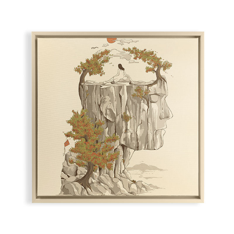 A Beautiful Mind Framed Canvas Print