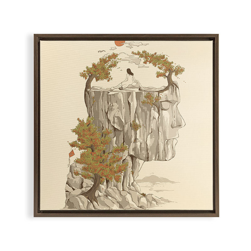 A Beautiful Mind Framed Canvas Print