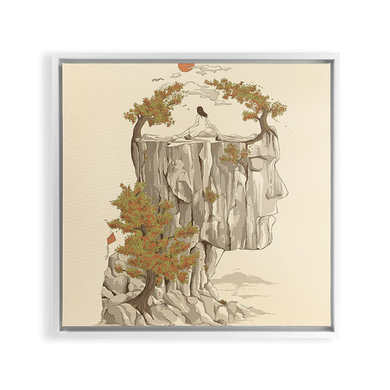 A Beautiful Mind Framed Canvas Print