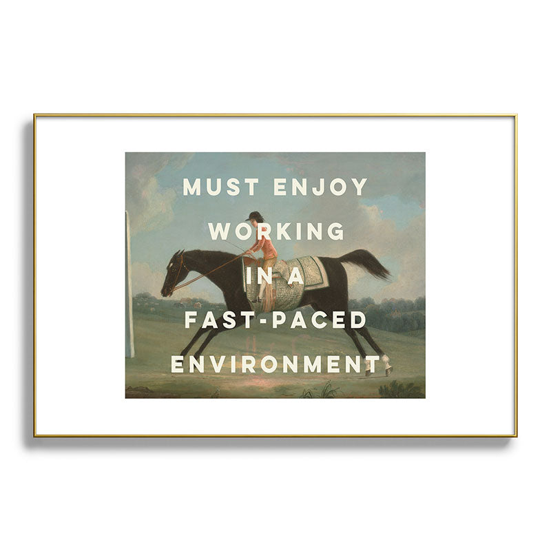 A Fast-Paced Environment Framed Art Print