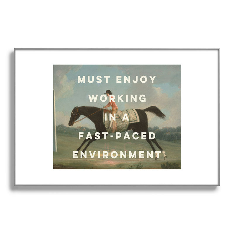 A Fast-Paced Environment Framed Art Print