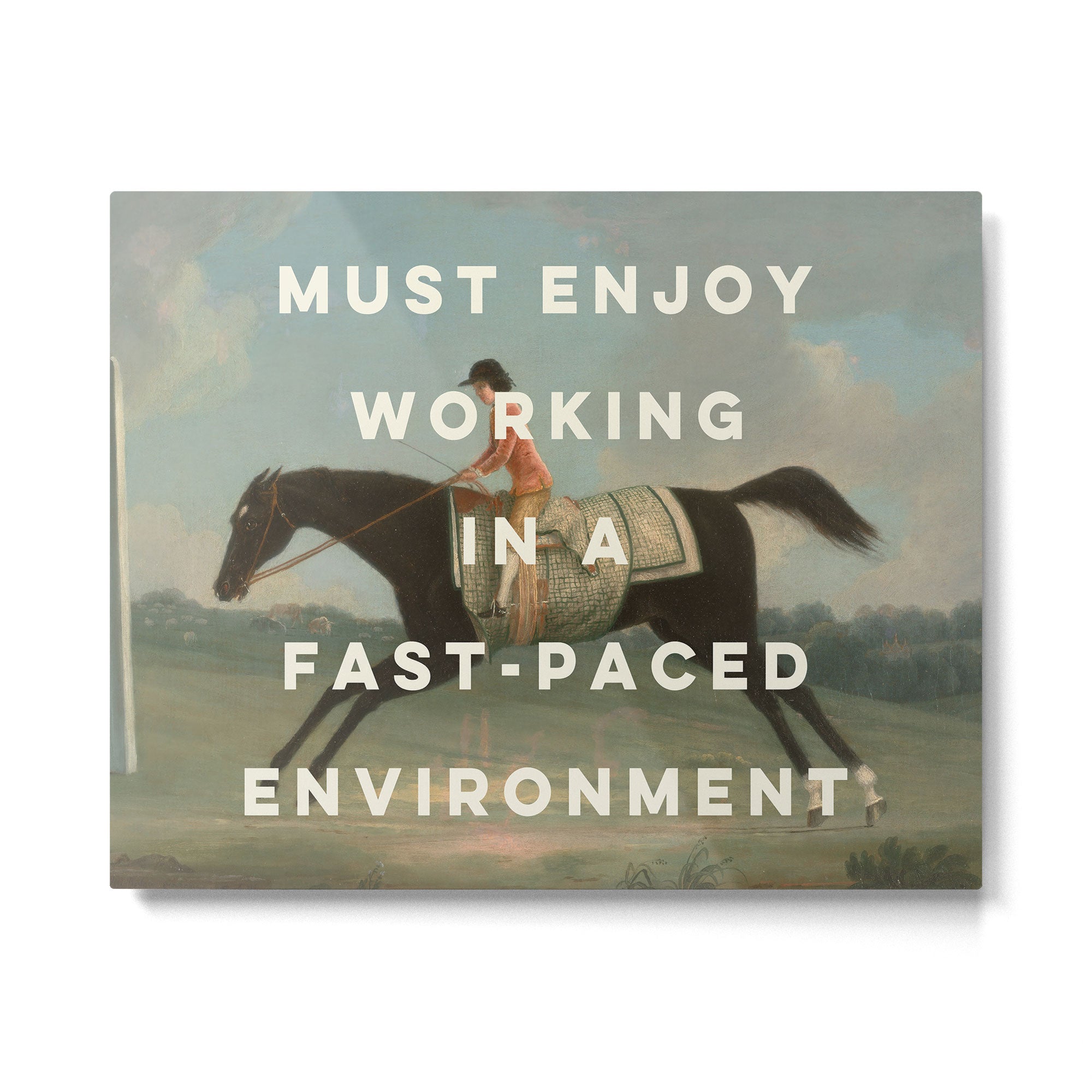 A Fast-Paced Environment Metal Print