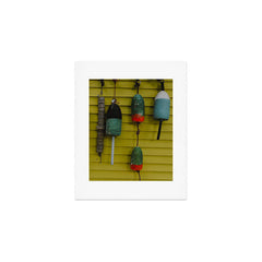 4 lobster buoys - nautical photograph ocean new england maine Art Print