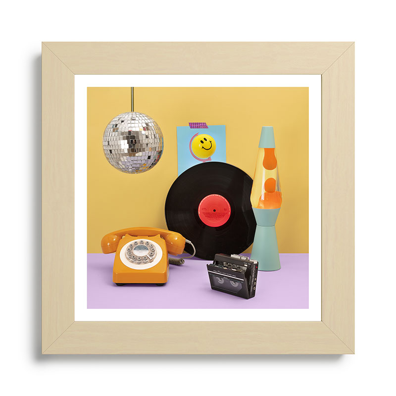80's vibes Framed Art Print