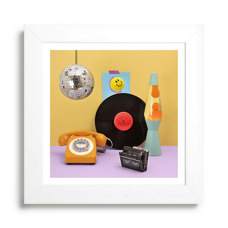 80's vibes Framed Art Print