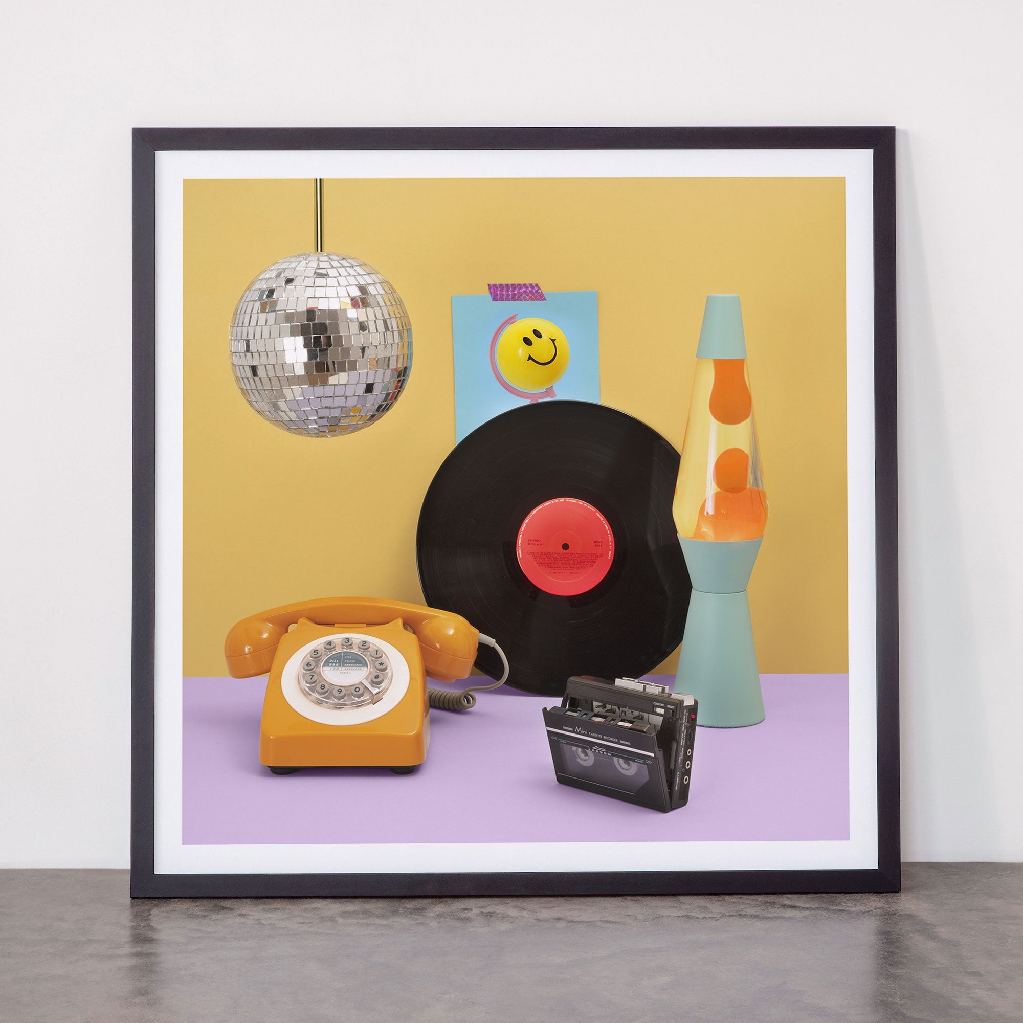 80's vibes Framed Art Print