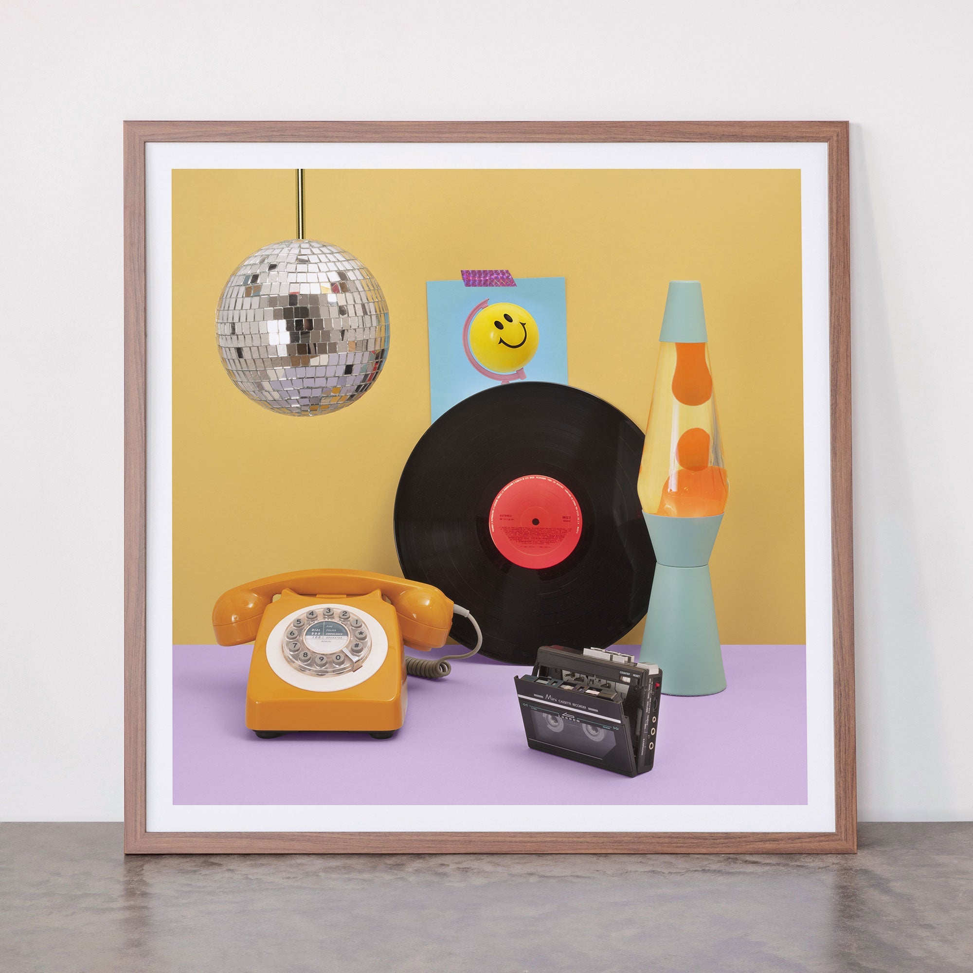 80's vibes Framed Art Print