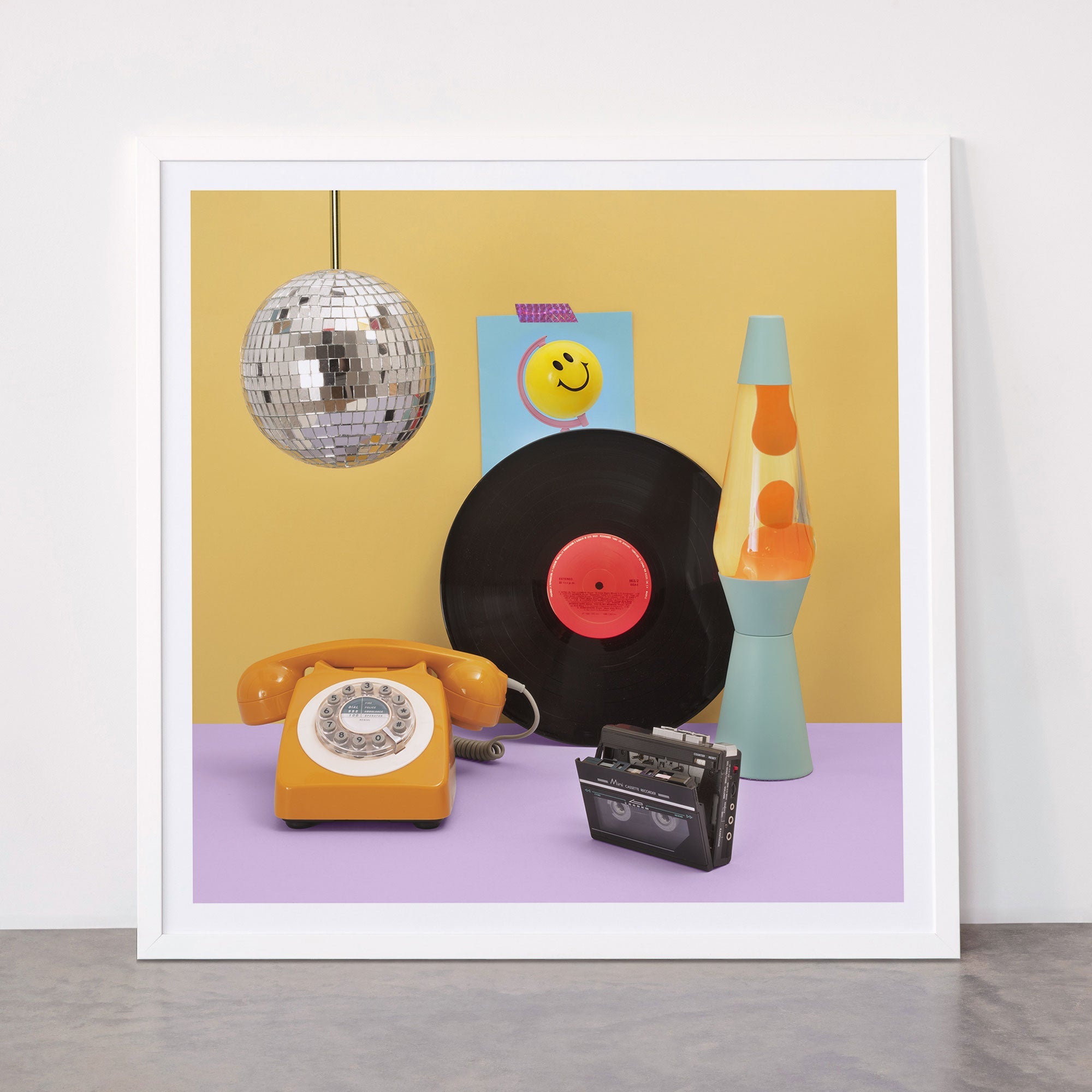 80's vibes Framed Art Print