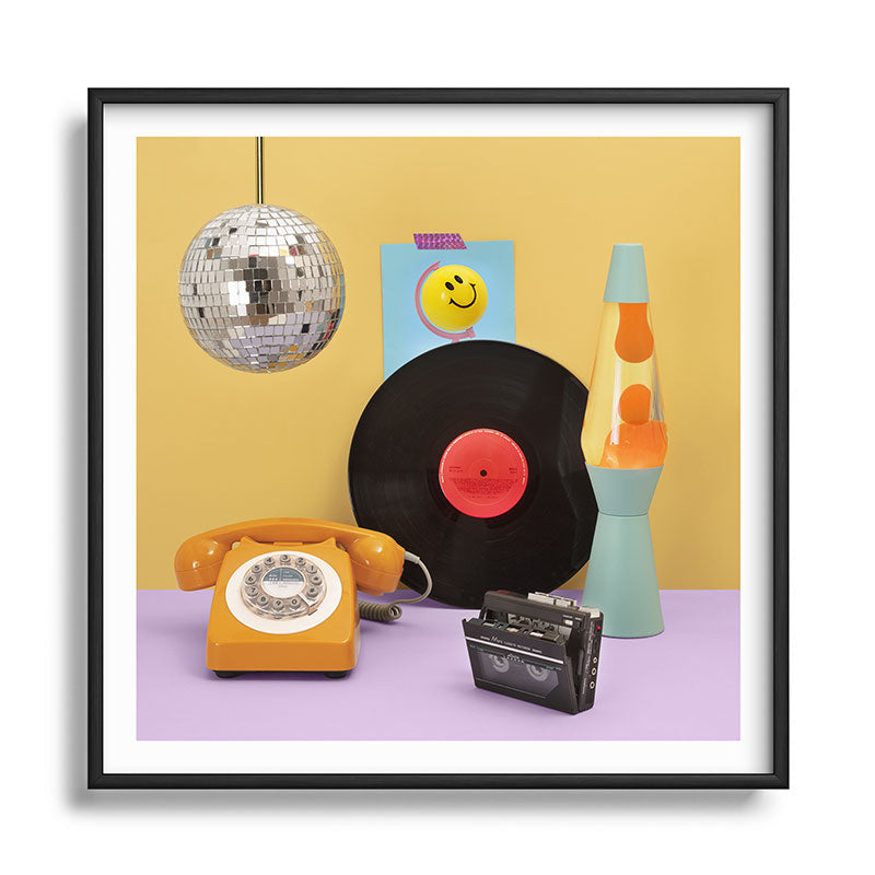 80's vibes Framed Art Print