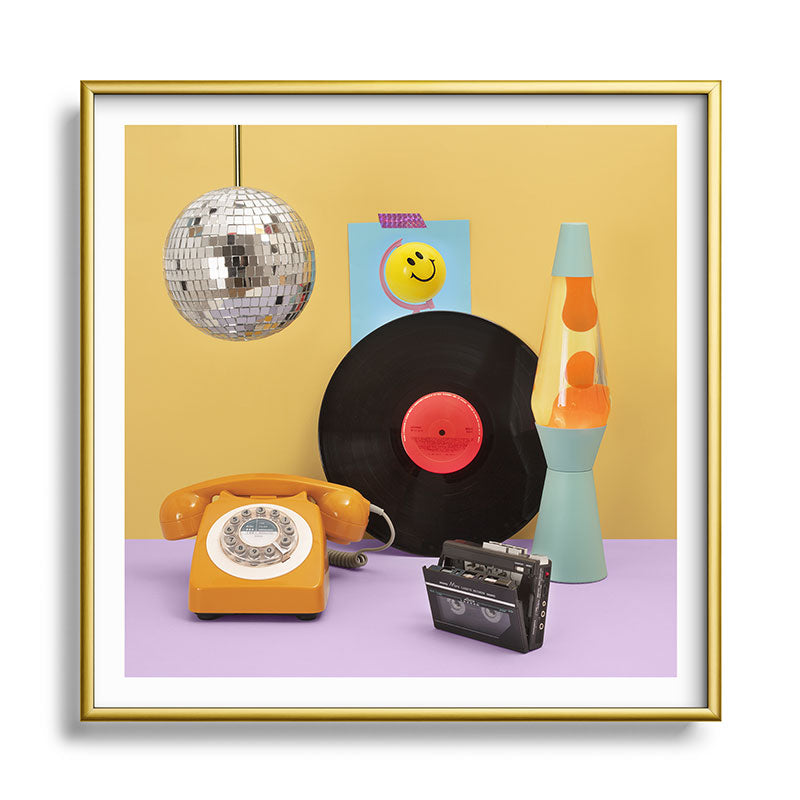 80's vibes Framed Art Print