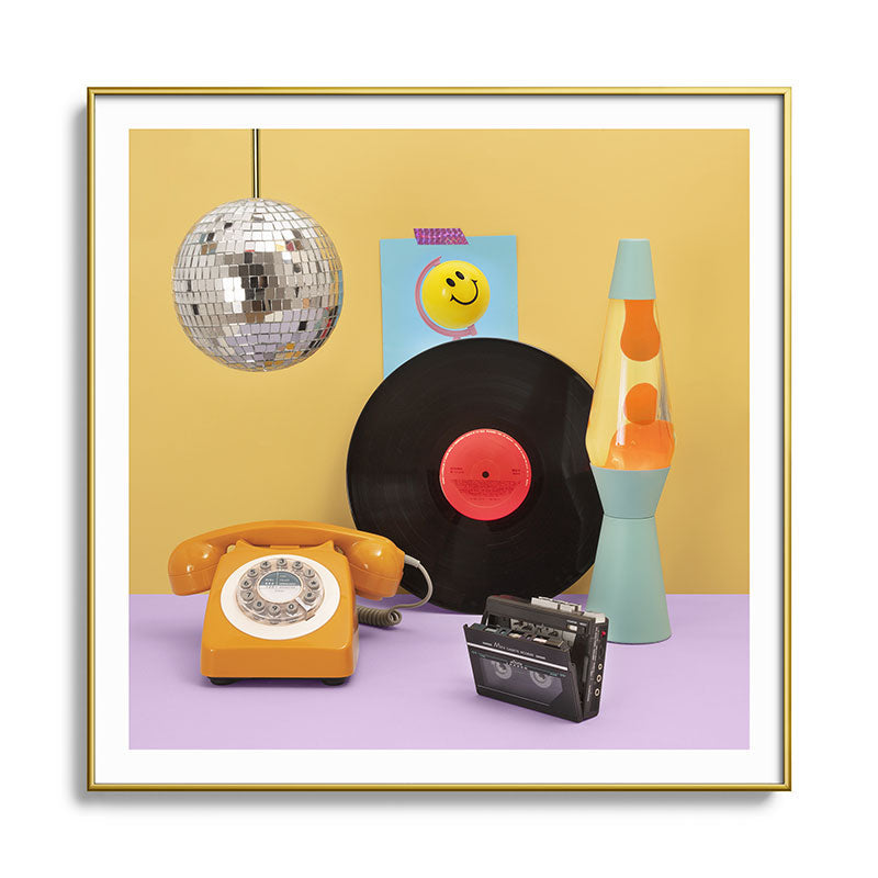 80's vibes Framed Art Print