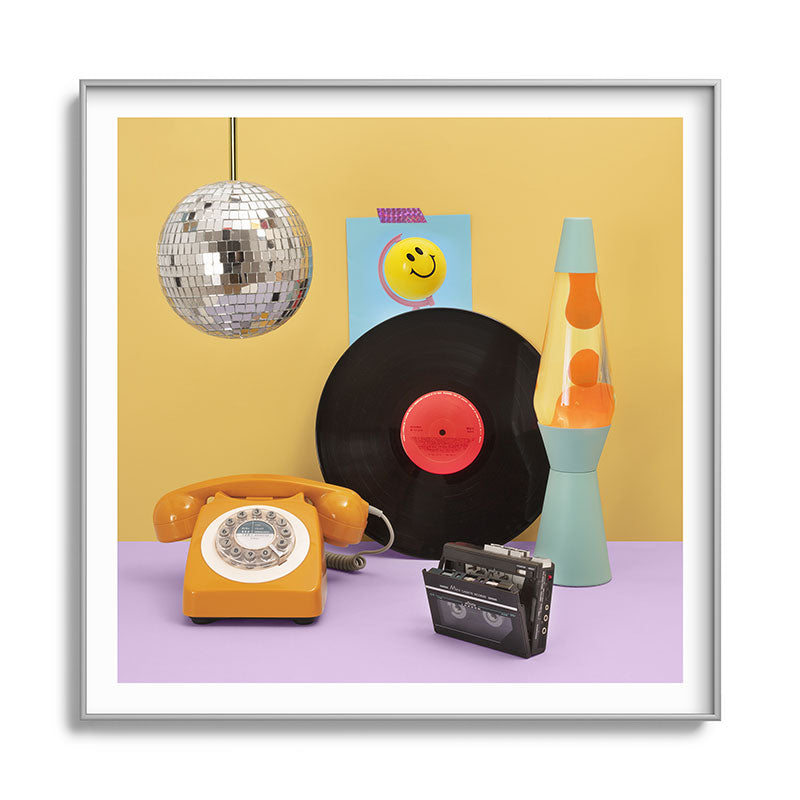 80's vibes Framed Art Print