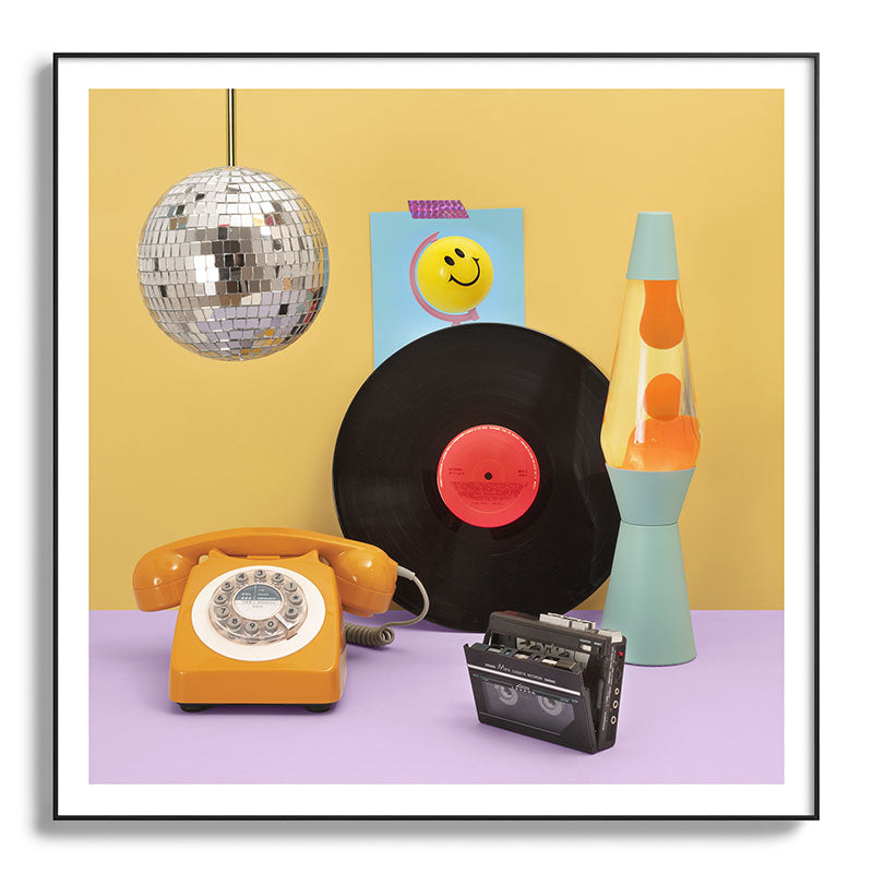 80's vibes Framed Art Print