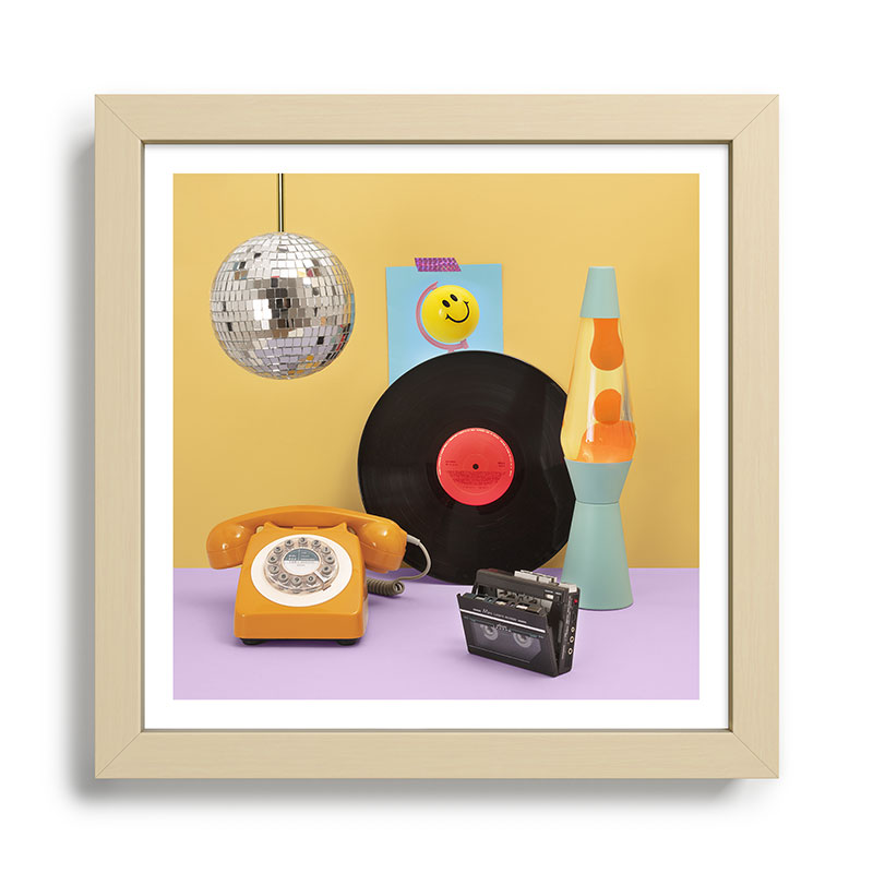80's vibes Framed Art Print