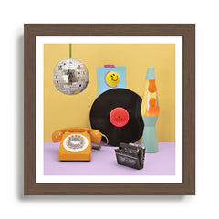 80's vibes Framed Art Print