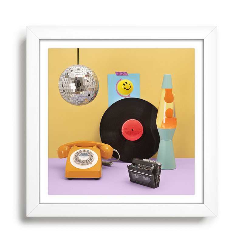 80's vibes Framed Art Print