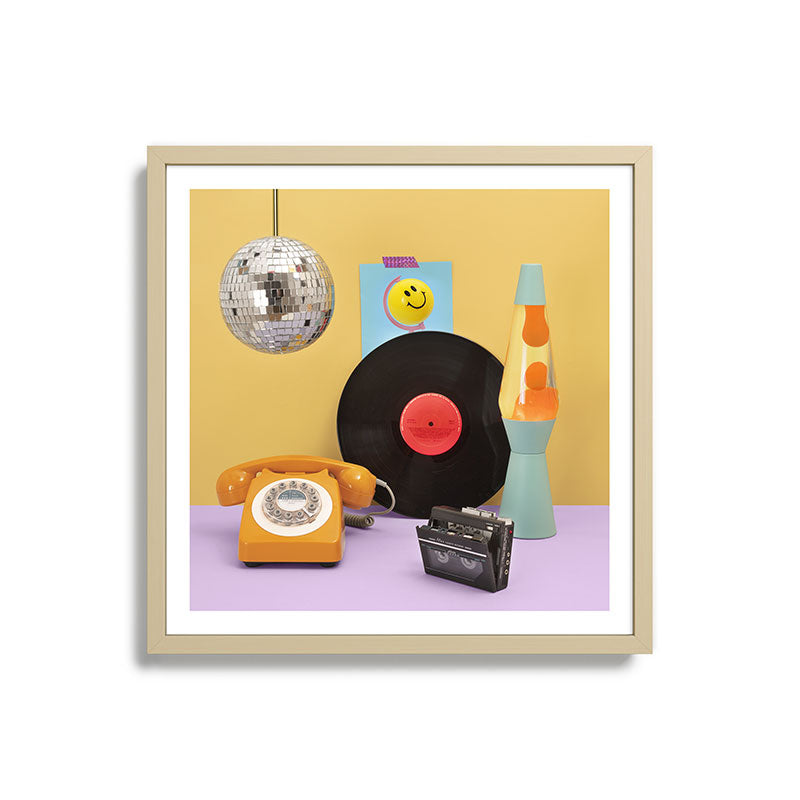 80's vibes Framed Art Print