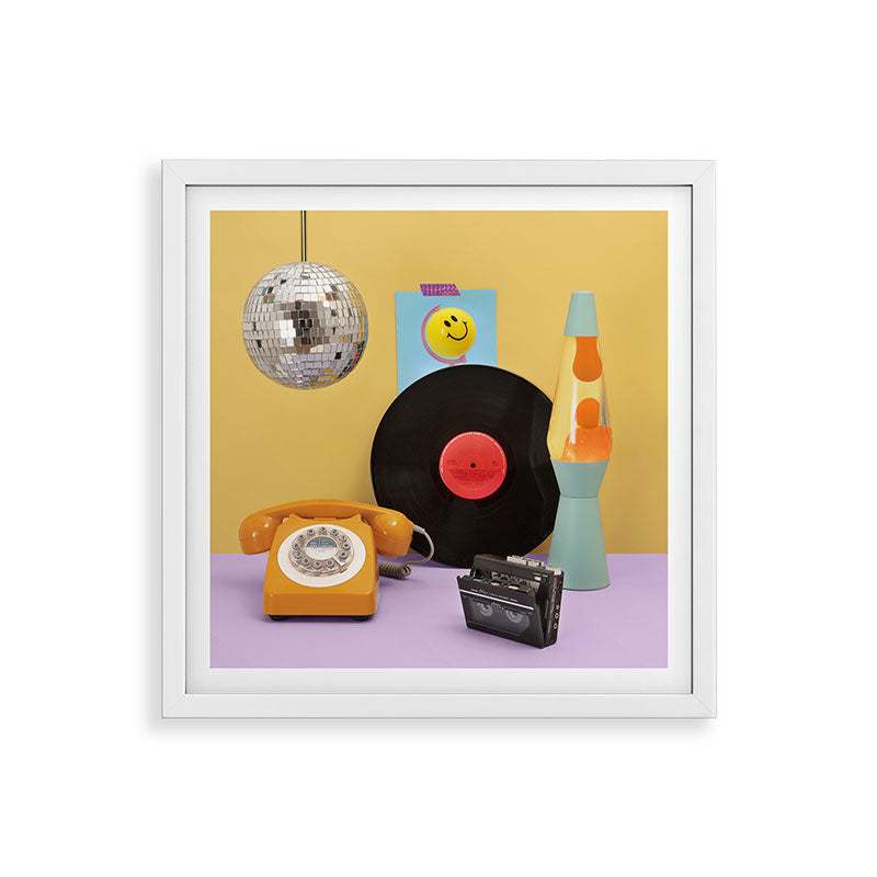80's vibes Framed Art Print