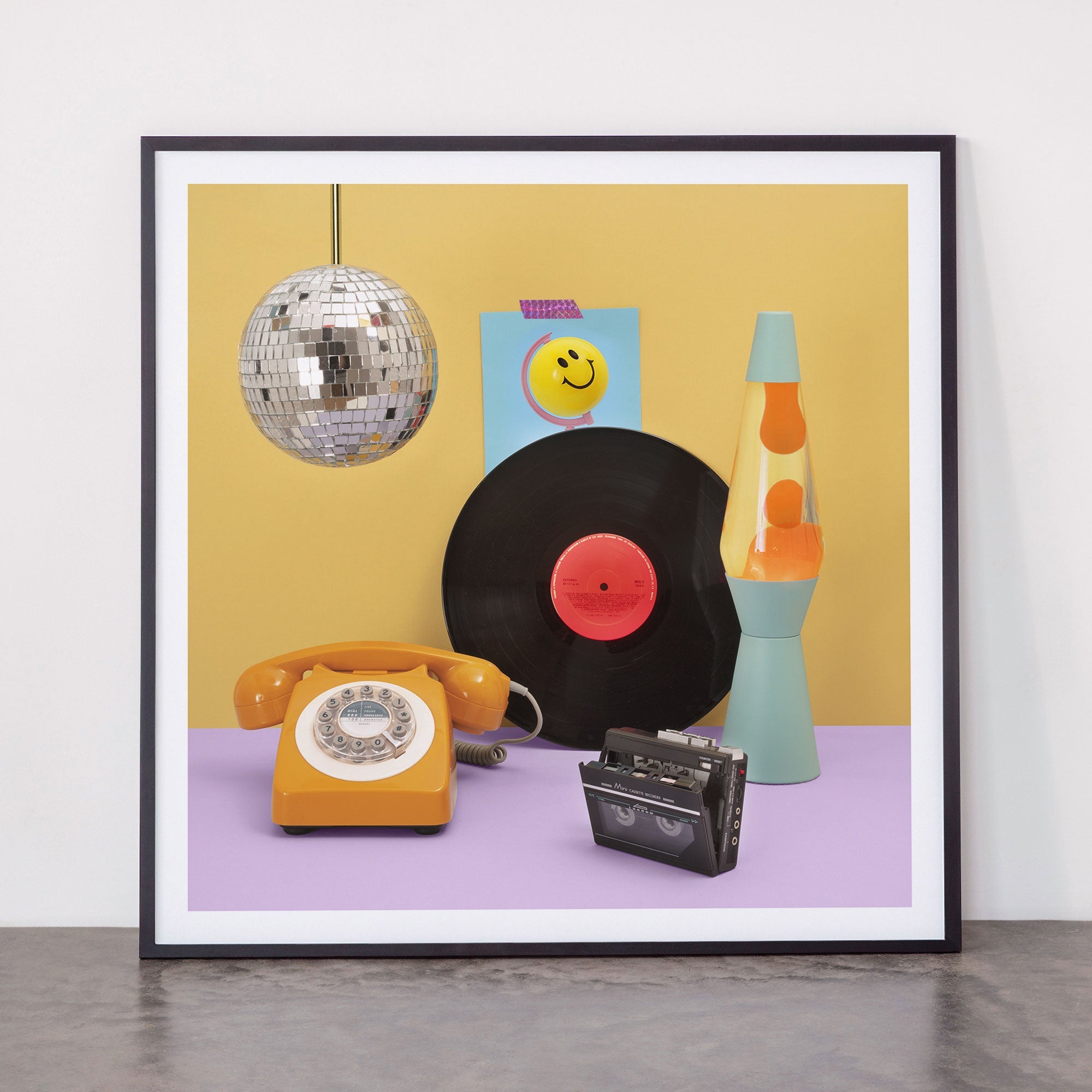 80's vibes Framed Art Print