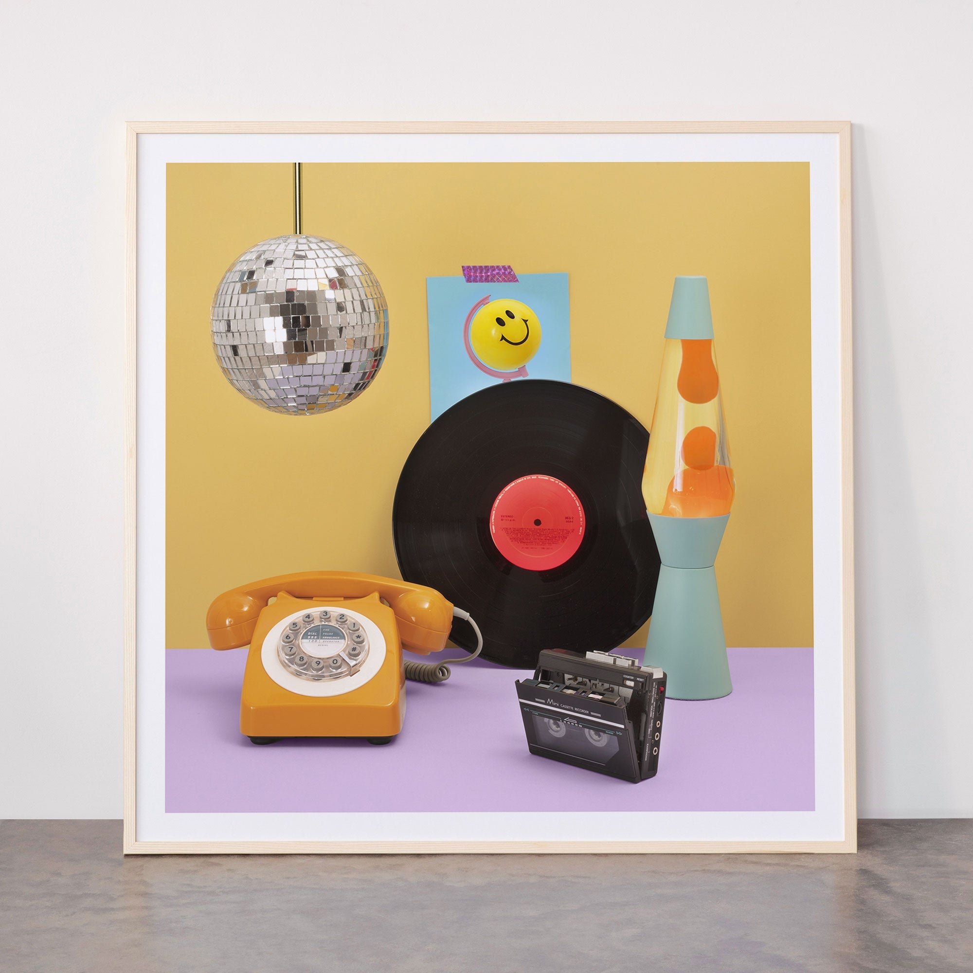 80's vibes Framed Art Print