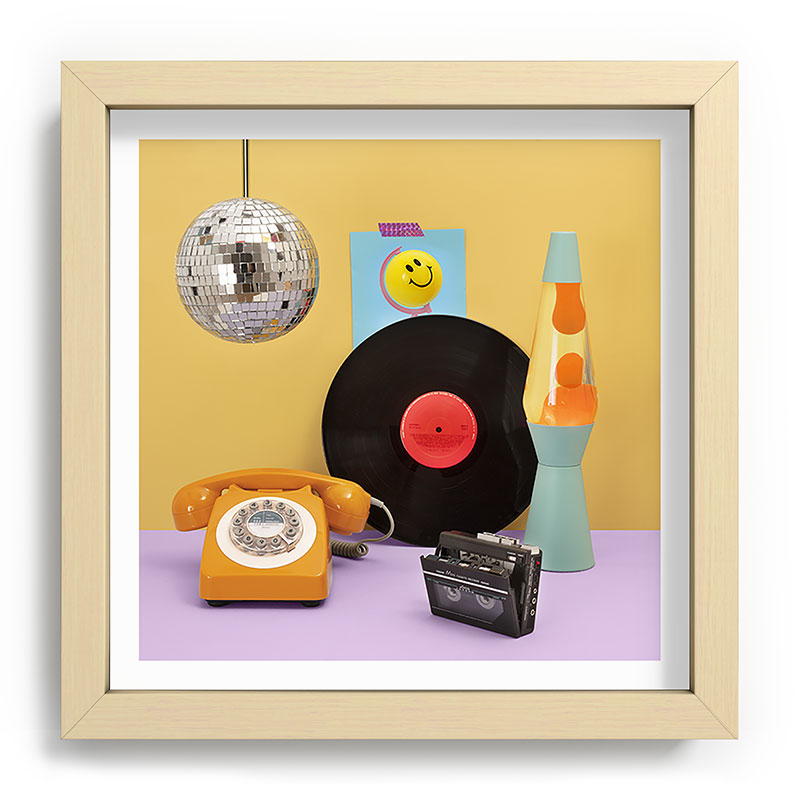 80's vibes Framed Art Print