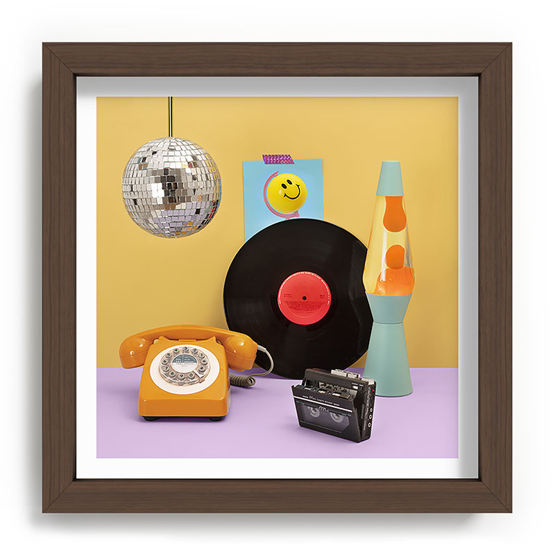 80's vibes Framed Art Print