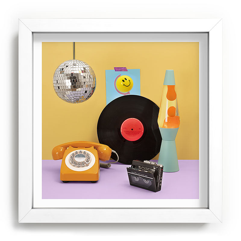 80's vibes Framed Art Print