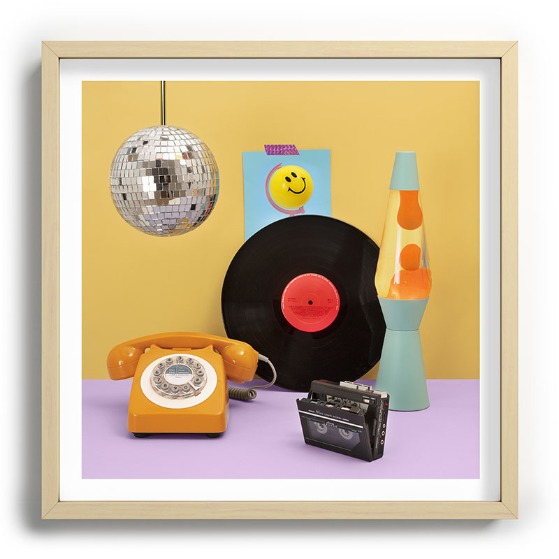 80's vibes Framed Art Print