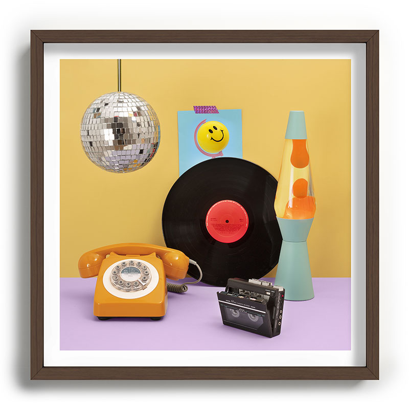 80's vibes Framed Art Print