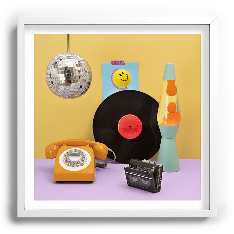 80's vibes Framed Art Print