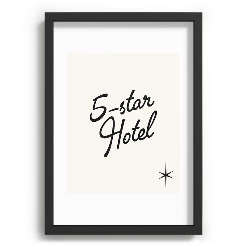 5-star hotel Framed Art Print