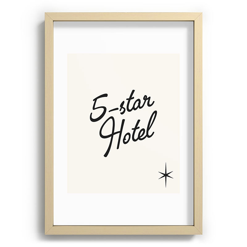 5-star hotel Framed Art Print