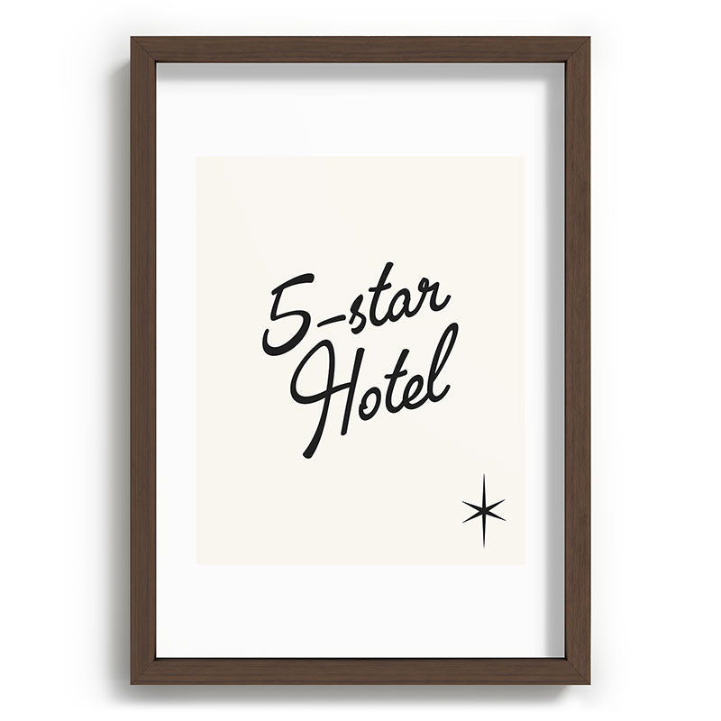 5-star hotel Framed Art Print