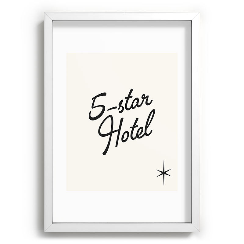 5-star hotel Framed Art Print