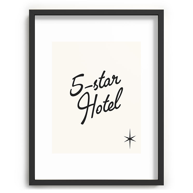 5-star hotel Framed Art Print
