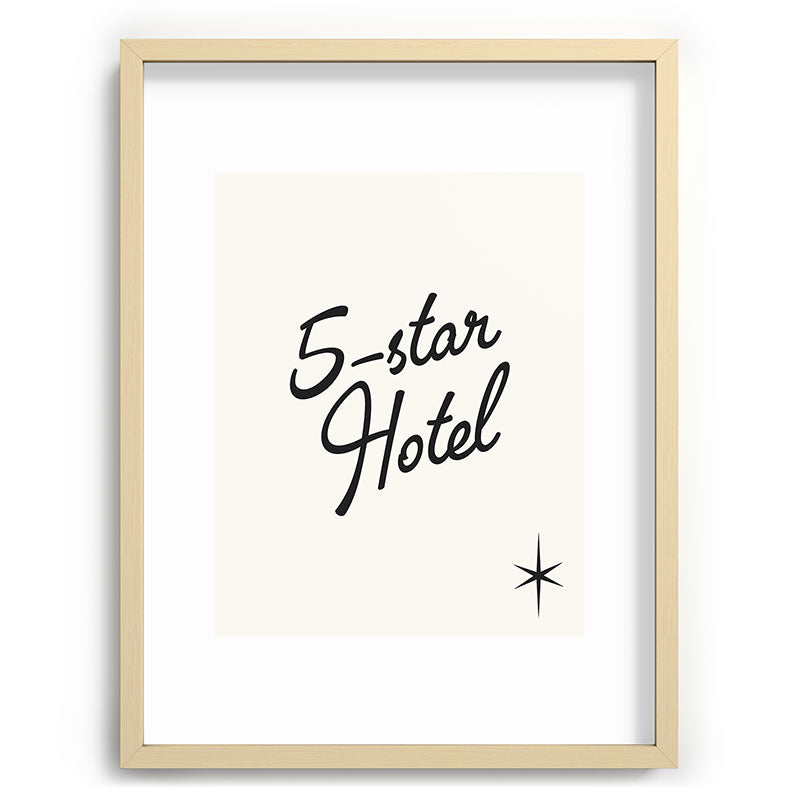 5-star hotel Framed Art Print