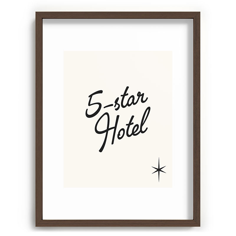 5-star hotel Framed Art Print