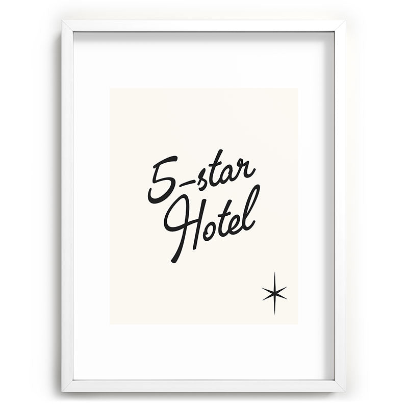 5-star hotel Framed Art Print