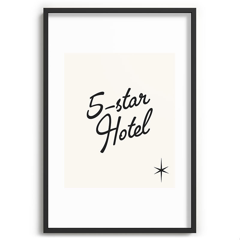 5-star hotel Framed Art Print