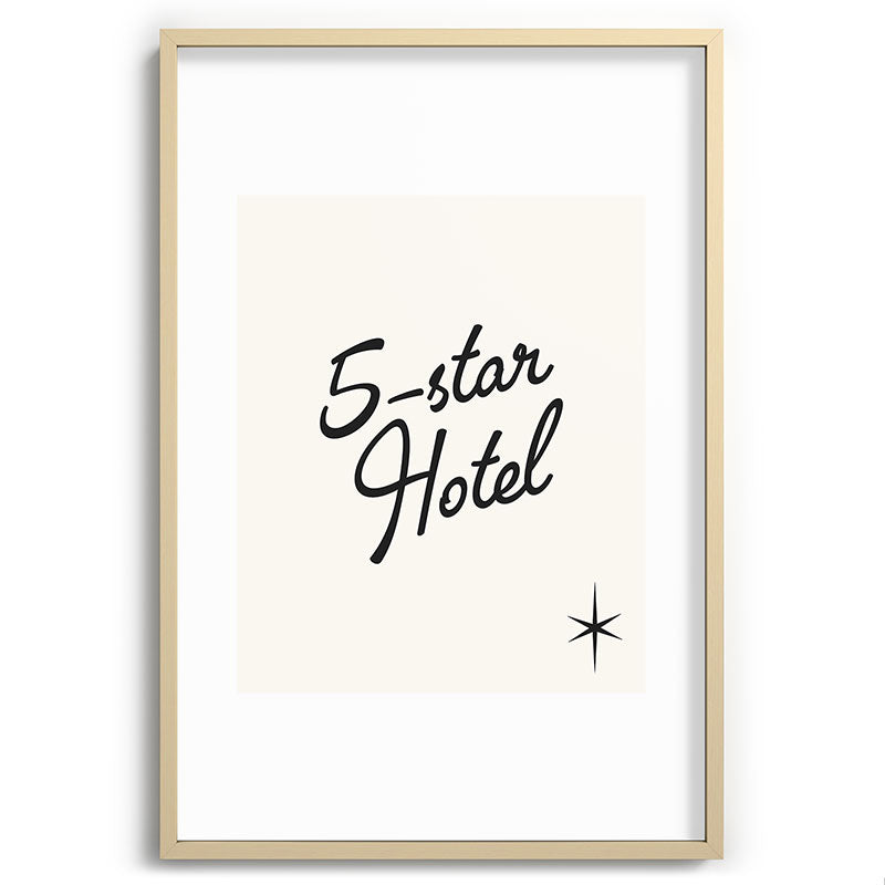 5-star hotel Framed Art Print
