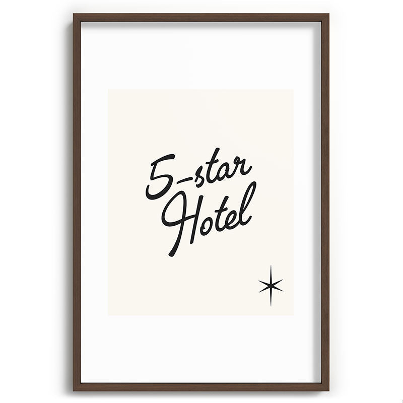 5-star hotel Framed Art Print