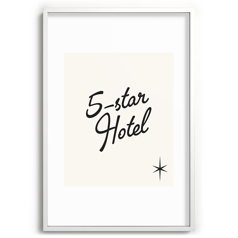 5-star hotel Framed Art Print