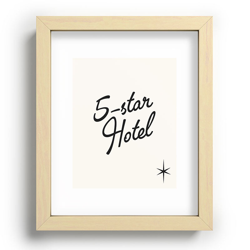 5-star hotel Framed Art Print