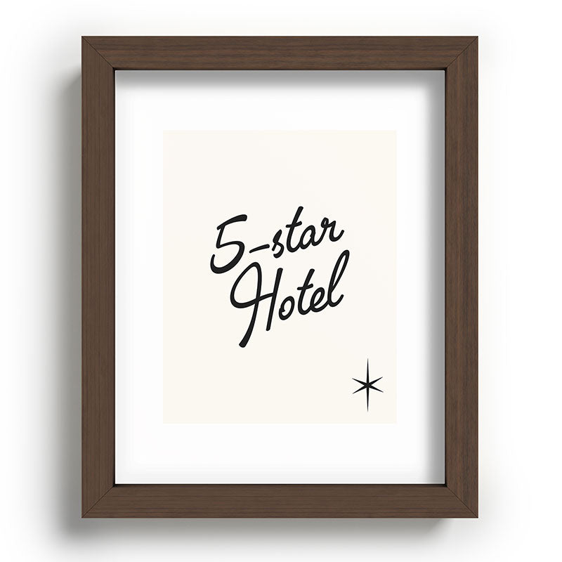5-star hotel Framed Art Print