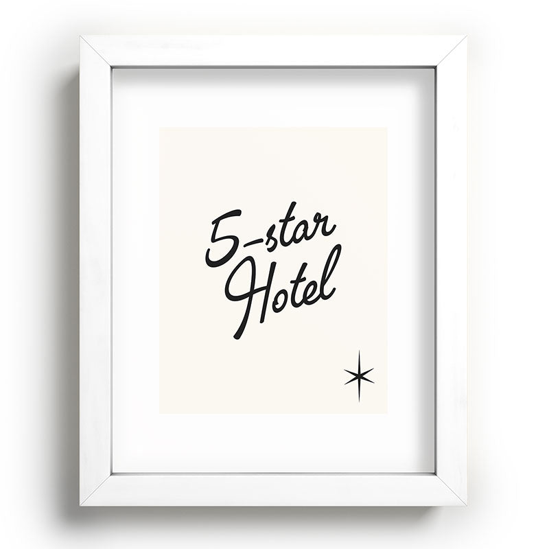 5-star hotel Framed Art Print