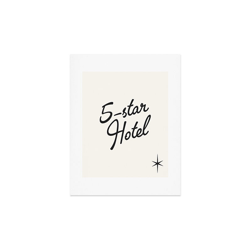 5-star hotel Art Print