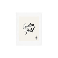 5-star hotel Art Print