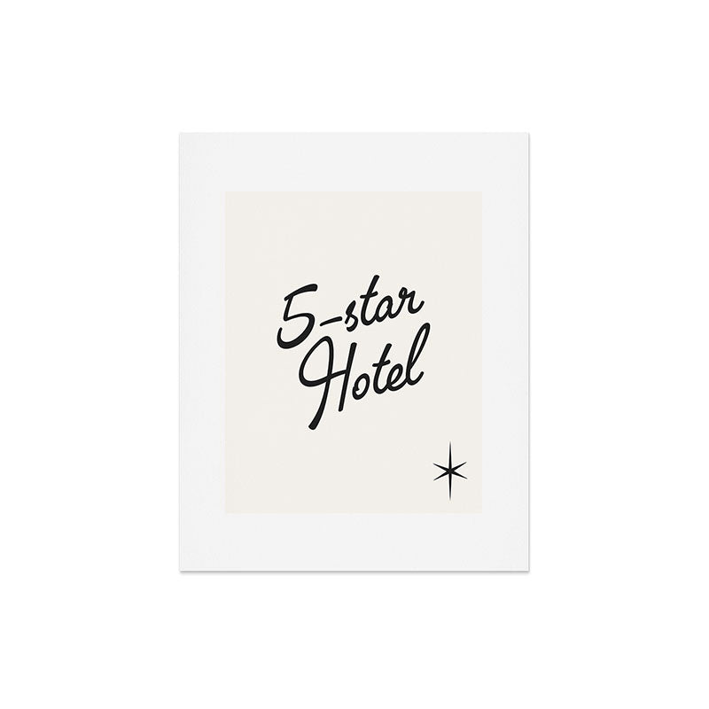 5-star hotel Art Print